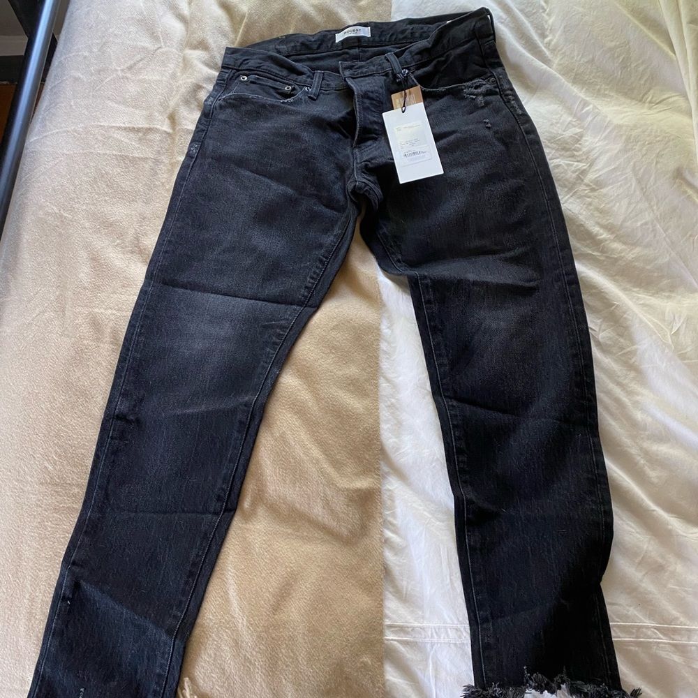 NWT Moussy Vintage Staley Tapered Black Jeans Size 30